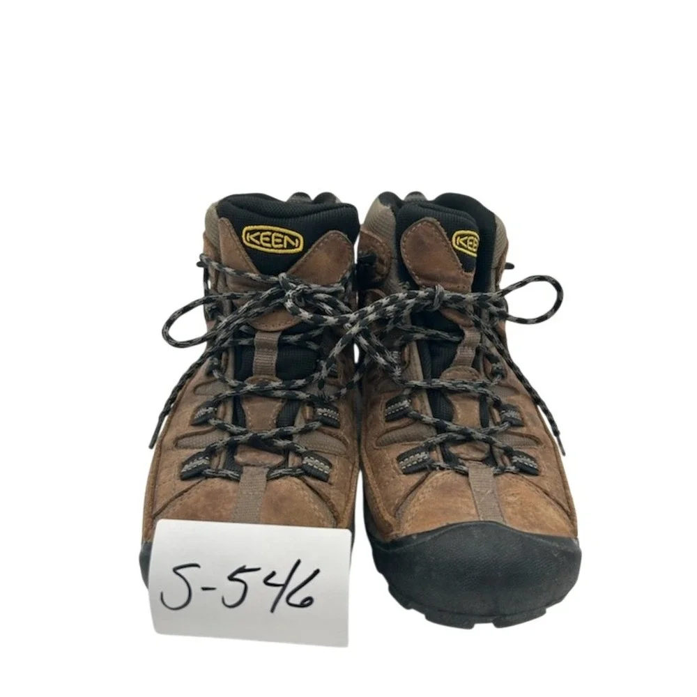 Keen Targhee II Mid Hiking Boots Men's Size 8 Brown Waterproof Leather 1008418